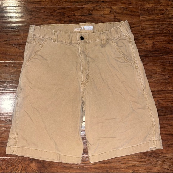 Carhartt Tan Cargo Shorts Classic Versatile Design - Picture 1 of 9